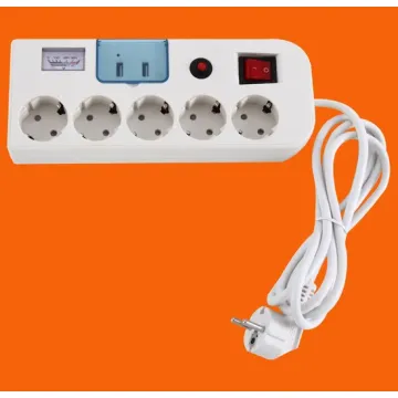 European Power Socket with Surge Protection and USB