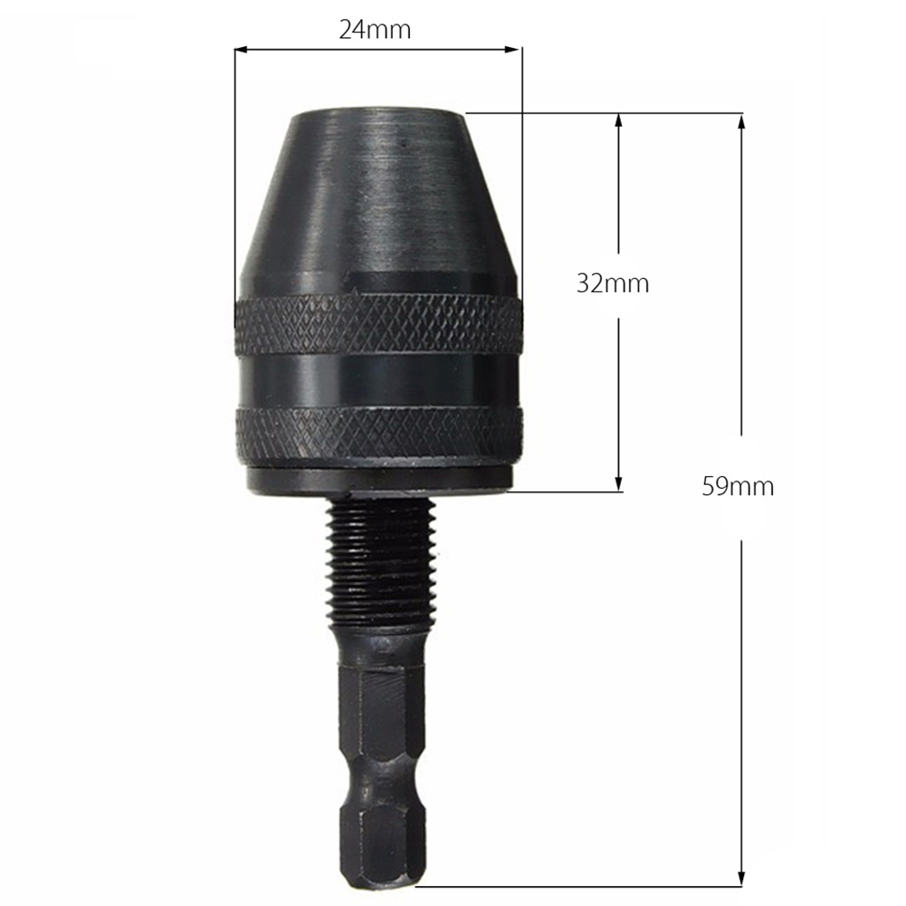 high quality Keyless Drill Chuck Clamping range Driver Tool Accessories Keyless Adapter Impact Hex Shank Drill Chuck