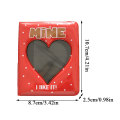3Inches Cartoon Album Holds PVC Hollow Love Heart Model Photo Holder Photo Album 3 Plug-in Letters Business Card Bag Card Holder