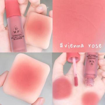 Liquid Milk Tea Blush Matte Velvet Blush Pallete Face Pigment Cheek Blusher Powder Makeup Contour Shadow Pink Blush TSLM1