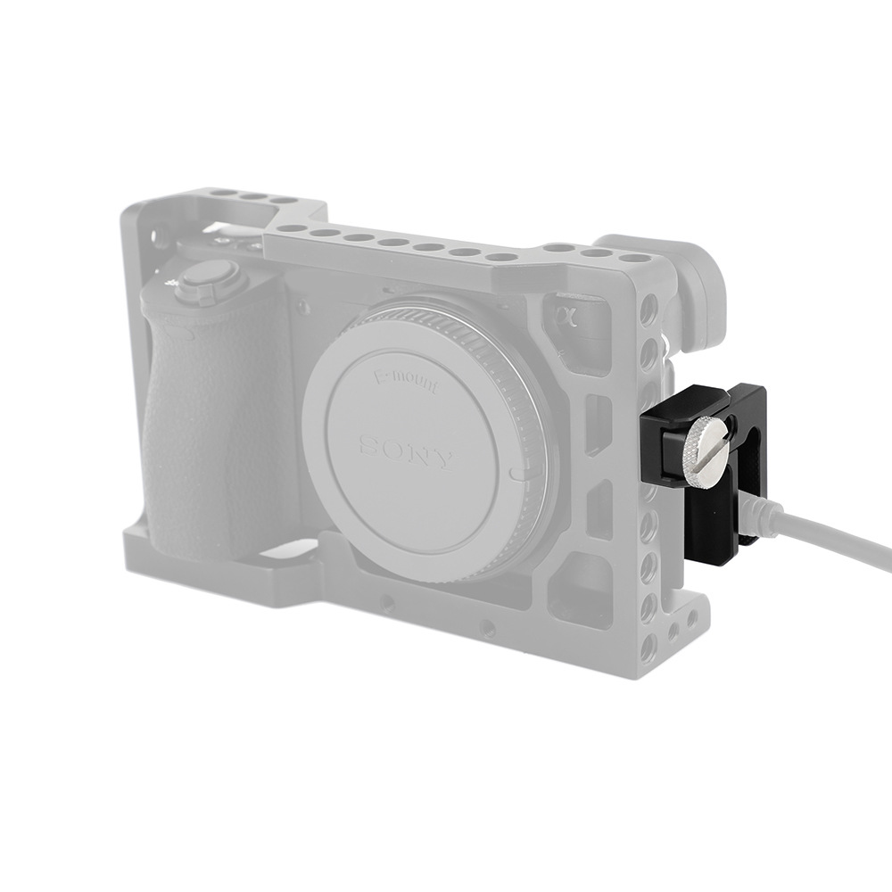 1/4-20 Screw Cable Lock Clip Clamp Aluminum Alloy Mini for Data Cord Protector Universal Camera Cage Kit