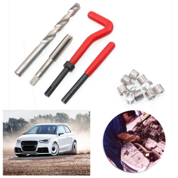 Car Helicoil Pro Coil Drill Tool Coarse Crowbar Automotive Tool Currency M4 M5 M6 M8 M10 M12 M14 Metric Thread Repair Insert Kit