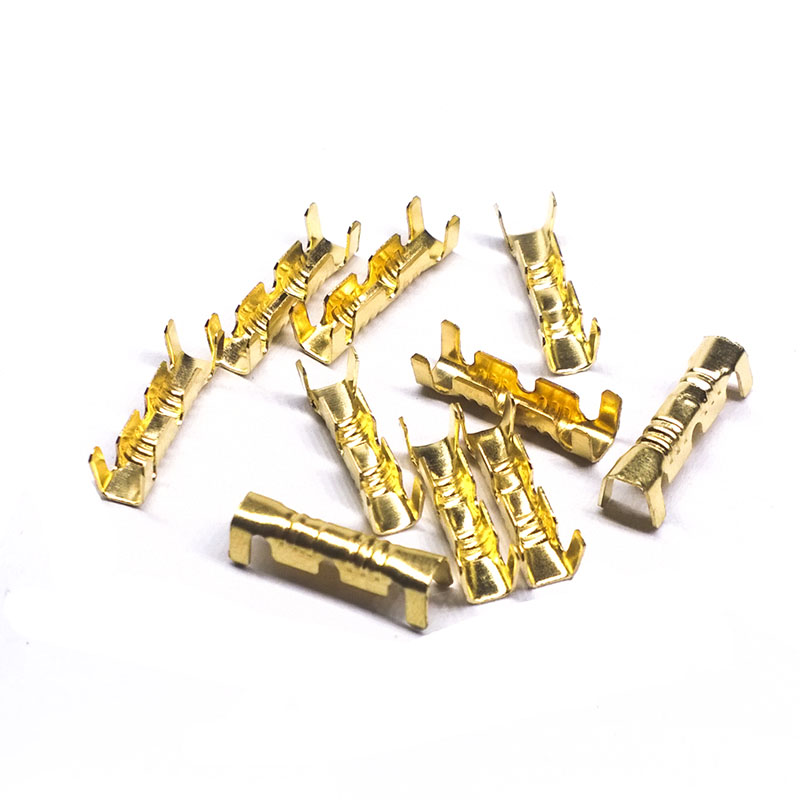 100 pcs/lot DJ 453 0.5-1.5mm Crimping Button Cold Pressing Splice Electric Wire Terminal Connector Cable Lugs Sertir