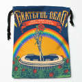 Grateful Dead Drawstring Bags HD Print 18X22CM New Arrival Soft Satin Fabric Resuable Storage Clothes Bag Shoes Bags 12.2