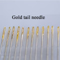 Side Opening Tail Needle Darning Stainless Steel DIY Embroidery Sewing Clothes Needles Hand Household Tools 12pcs Multi-size G
