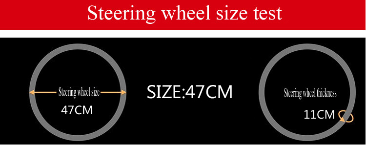 BACANO large steering wheel cover for RV Truck micro fiber leather car steering wheel braid Durable 47cm Custom size