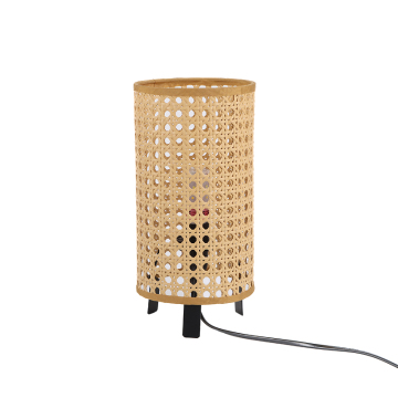 Rustic Iron & Artificial Rattan Night Light