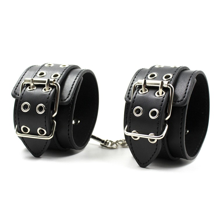 PU Leather Handcuffs Anklecuffs Bdsm Sex Collar Bondage Set Slave Sex Toys For Couples Hand Ankle Cuffs Flirt SM Adult games Ses