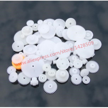 64pcs High Quality Plastic Shaft Single Double Layer Crown Worm Gears For Robot DIY