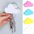 White Cloud Shape Key Holder Creative Home Storage Holder Hanger Magnetic Magnet Keychain Holder Wall Decor Gift Magnetic Hooks