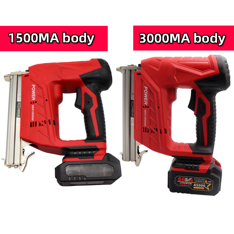 HIFESON Wireless Electric 1022J Nail Guns 1500/3000MA Nailer Stapler Tools for Furniture Frame Carpentry Wood working