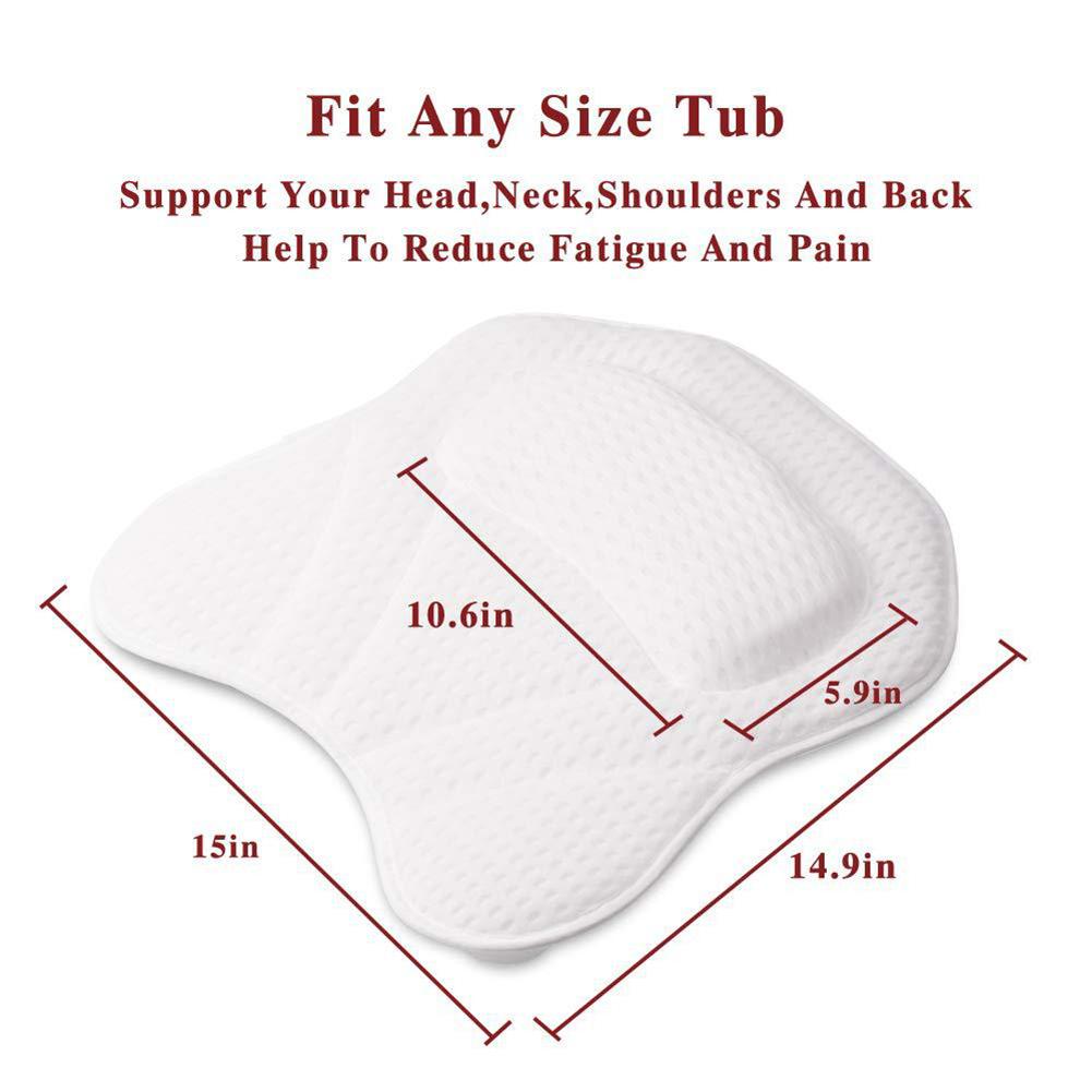 Bathroom Pillows Mesh Spa Bath Pillow Bathtub Pillows With 4D Air Mesh Technology Docilaso Bathroom Pillows Bathroom Accersories