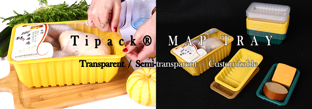 Tipack Map Tray for Meat Poultry