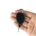 2pcs Retractable Pull Keychain Lanyard Clip Key Ring Buckle Badge Holder Accessories