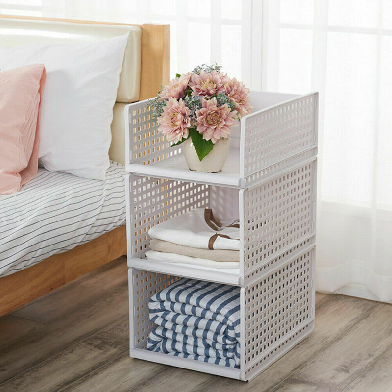 2020 Hot Folding Wardrobe Partition Board Rack Drawer Type Clothes Storage Racks Holders Basket Low/High Style Storage Holders