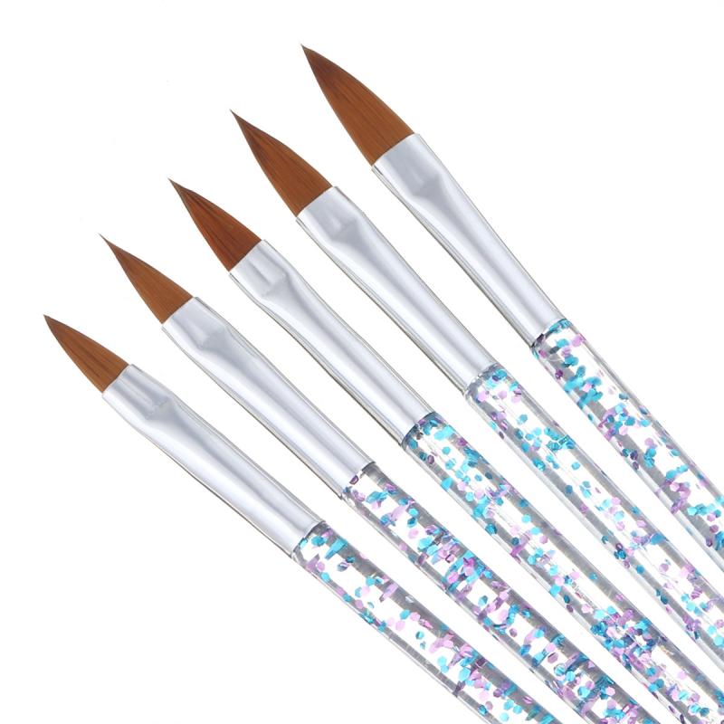 5PCS Nail Crystal Pen Manicure brush Carved Pen Sequin Rod Nail Brush Set