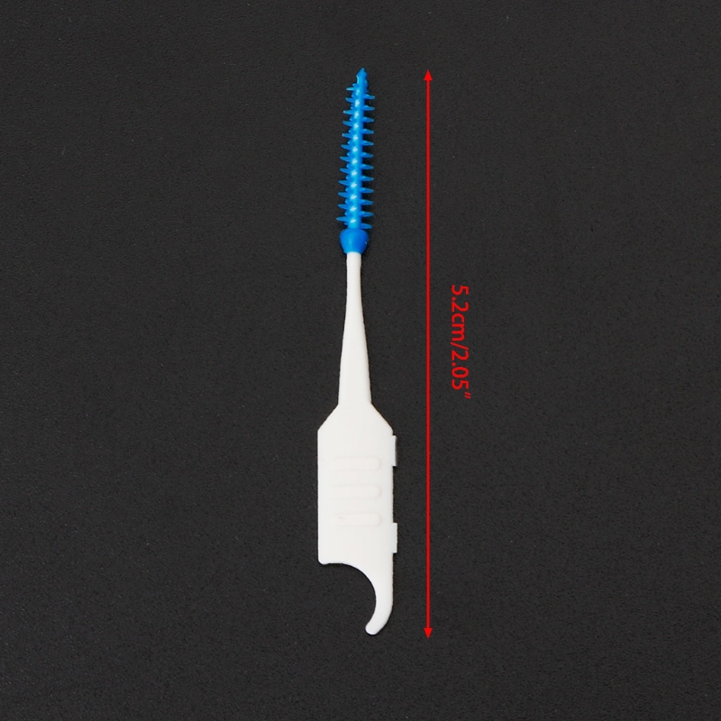 1 Set 20-200pcs Double Floss Head Hygiene Dental Silicone Interdental Brush Toothpick New Hot Selling