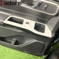 For Ford Explorer 2020 2021 ABS Carbon Fiber Window Lift Button Switch Cover Trim Door Armrest Panel Frame Car Accessories