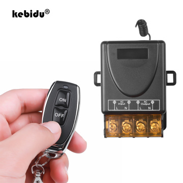 kebidu AC 110V 240V 30A Relay Wireless RF Smart Remote Control Switch Transmitter+ Receiver For 433MHz Smart Home Remote