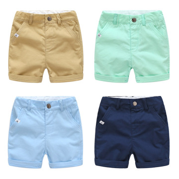 2021 Summer European 2 3 4 5 6 7 8 9 10 Years Teenager Cotton Sports Drawstring Handsome Pocket Solid Color Kids Baby Boy Shorts