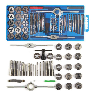 Tap and Die Set M3-M12 Thread Taps Die Hand Tool Metric/Imperial Taps Wrench For Metalworking Tool Tapping Hand Tool Tap and Die