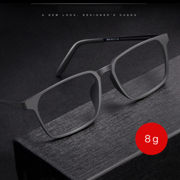 Optical Eyeglasses Frame for Men and Women 8878 Titanium Flexible Legs with TR-90 Plastic Front Rim Eyewear Spectacles Frame