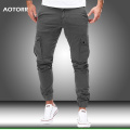 Men Cargo Military Pants Autumn Casual Skinny Pants Army Long Trousers Joggers Sweatpants 2020 Sportswear Camo Pants Trendy 2020