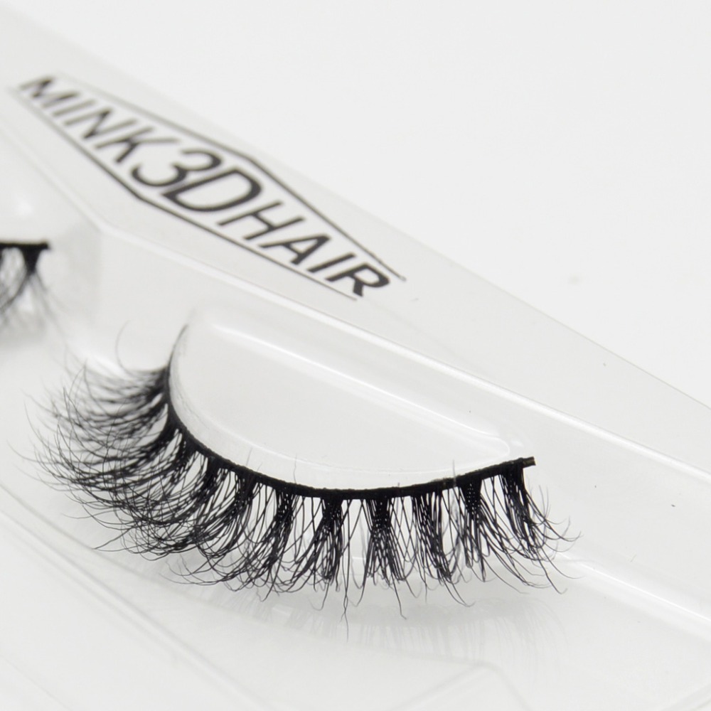 Visofree 3D Mink Eyelashes Upper Lashes 100% Real Mink Strip Eyelashes Handmade Crossing Mink Eye Lashes Extension A03