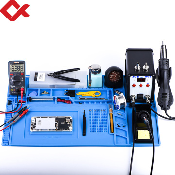 QHTITEC ESD Working mat Soldering Station Iron Phone Computer Repair Mat Heat Insulation Magnetic Heat-resistant BGA Insulator