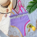 High Waist Bikini Push Up Swimwear Women 2020 New Patchwork Bikini Sexy Swimsuit Female Bathing Suits Summer Beach Wear Swimwear