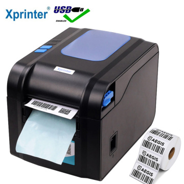 Xprinter Label Barcode Printer Thermal Receipt Label Printer Bar Code QR Code Sticker Machine 20mm-80mm Auto Stripping 370B