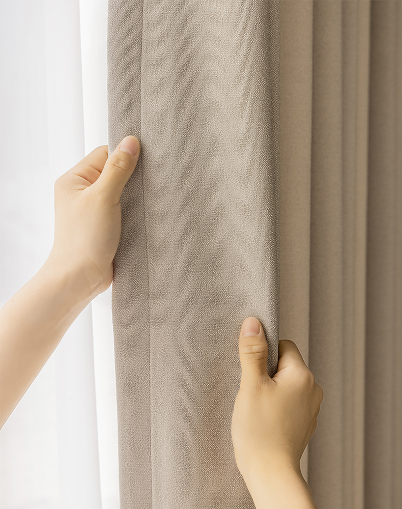 Cotton-linen Plain Dyed Curtain