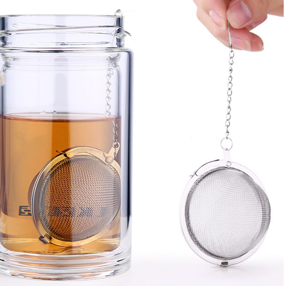 L/XL Size Tea Infuser Ball Mesh Loose Leaf Herb Strainer Stainless Steel Secure Locking High Quality