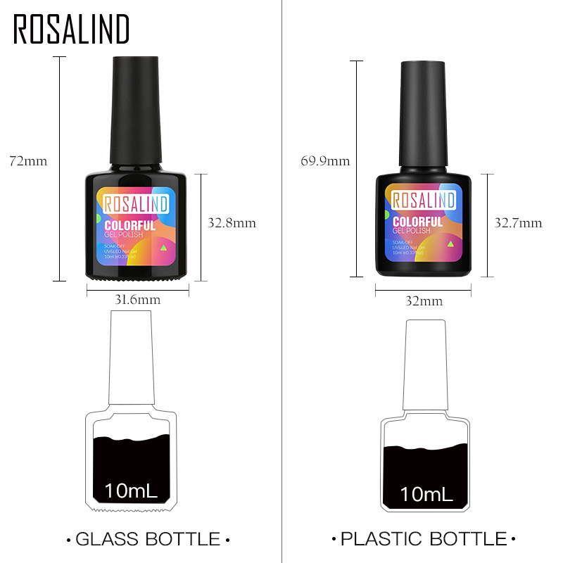 ROSALIND 10ml Gel Nail polish UV Colors Nail Gel For Nail Art Lacquer Vernis Semi Permanent Acryl Hybrid Gel Varnishes Top Coat