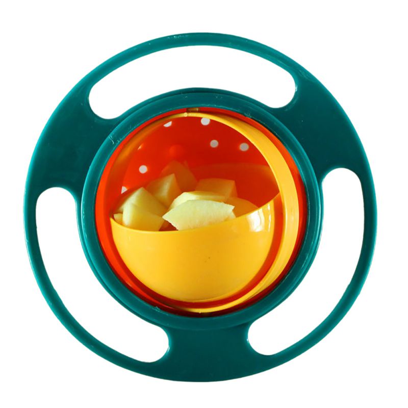 Baby Feeding Dishes Toy Baby Gyro Bowl Universal 360 Rotate Spill-Proof Dishes Children's Baby Tableware 2020