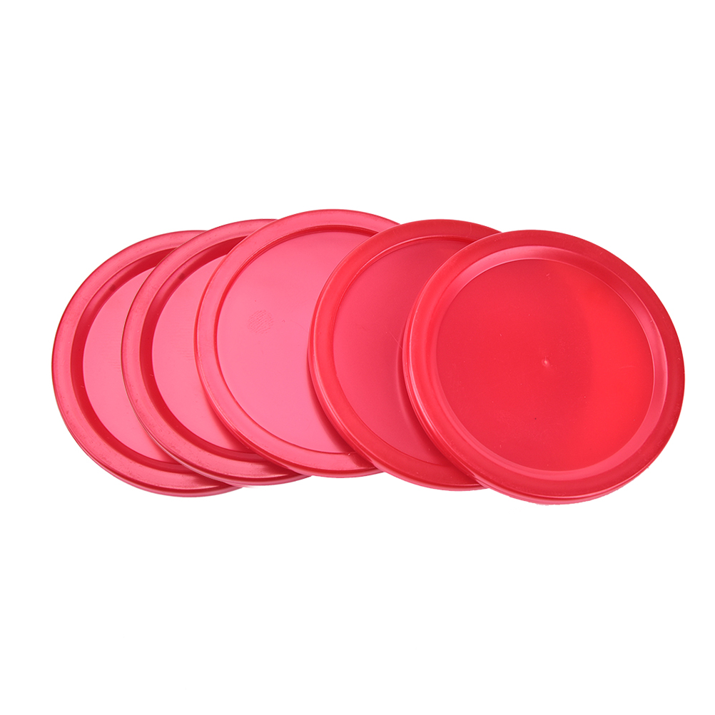Wholesale Mini 5 pcs/set 50 mm 2-inch Durable Red Air Hockey Table Pucks Puck Children Table Party Entertainment Accessories