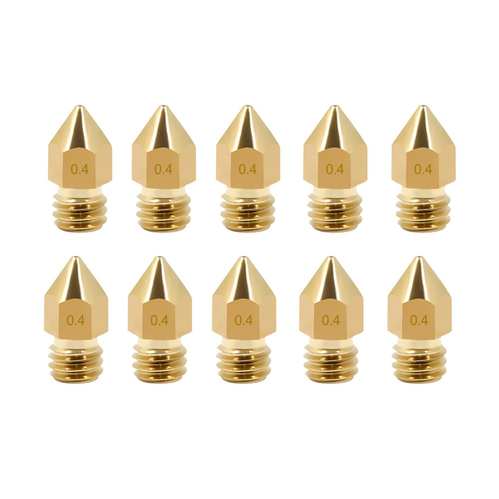Creality 3D Nozzles 10PCS 0.4MM Hotend Extruder Nozzle For 3D Printer Parts For Creality CR-10/10S Ender-3 3D Printer