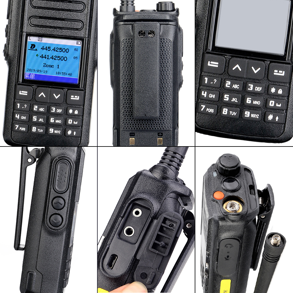 5W DMR Digital/Analog Walkie Talkie Retevis RT72 GPS UHF VHF Dual Band Two Way Radio 4000 CH Handheld Radio Station Hams Radio