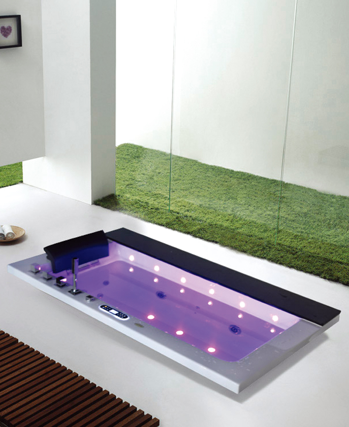 Jacuzzi massage tub with air jets and LED lights Massage Bathtub M-2049