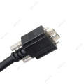 USB Micro B Cable with Locking Screws 1m 3m 5m USB 3.0 Micro-B Industrial Camera Cables Cameralink Black