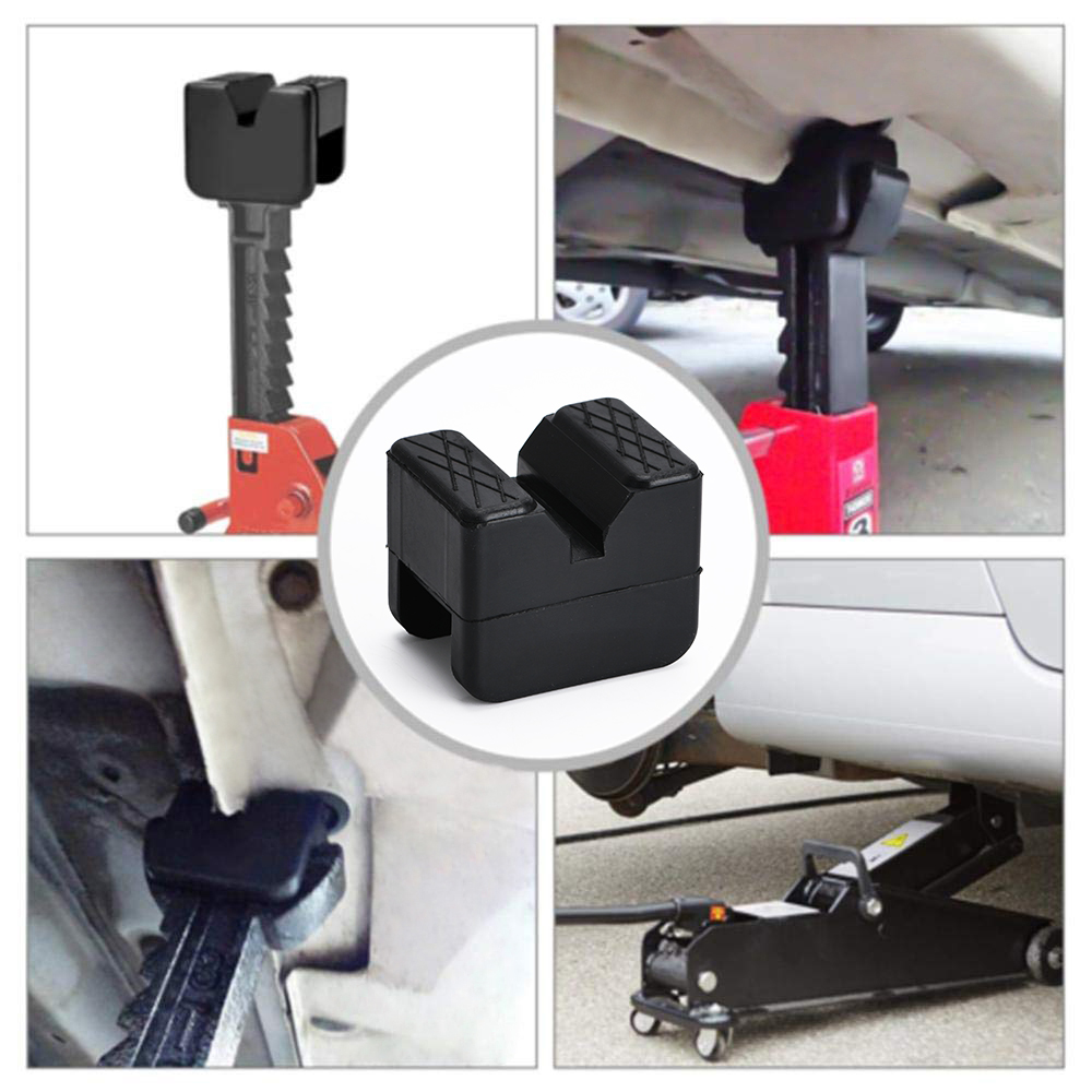 Floor Jack Pad Rubber Universal Slotted Guard Portable Anti Slip Vehicle Square Accessories Frame Rail Car Repair Adapter