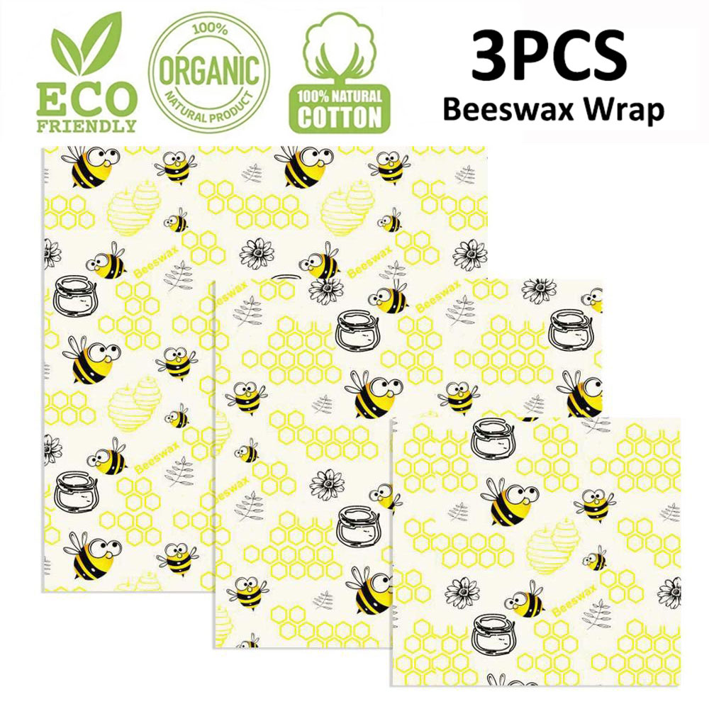 Zero Waste Reusable Storage Wrap Sustainable Organic Cheese Food Wrapping Paper BPA & Plastic Free Beeswax Food Wrap