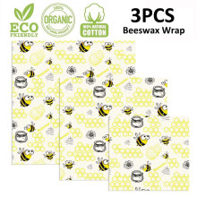 Zero Waste Reusable Storage Wrap Sustainable Organic Cheese Food Wrapping Paper BPA & Plastic Free Beeswax Food Wrap