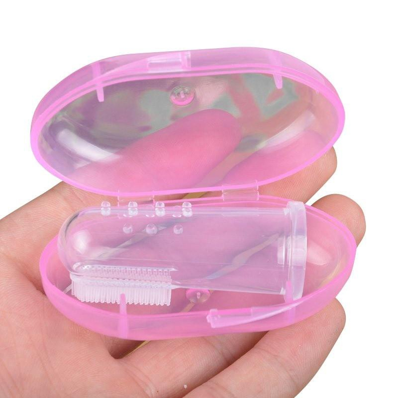 Baby Finger Toothbrush With Box Children Teeth Clear Massage Soft Silicone Infant Rubber Cleaning Brush Baby dental Care Toothbr