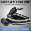 Anti-theft Bike 5 Digit Code Combination Cloth Lock Portable Reflective Security Electric Vehicle Bicycle Motorcycle Locks