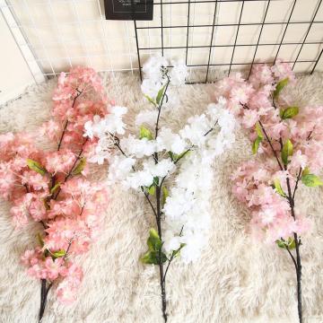 Artificial Cherry Blossoms High Quality Artificial flower plant bonsai wedding decoration INS wind plant wall декор для спальни