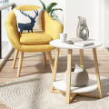 Nordic Solid Wood Bedroom Coffee Tables Simple Modern Living Room Small Round Corner Table Creative Apartment Balcony Side Table