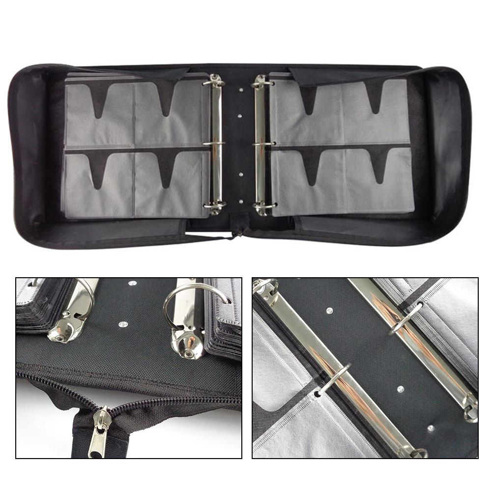High Quality 500 Disc Oxford Cloth Non-woven Fabrics CD Box DVD Storage Case Carrying Bag Organizer Holder With Solid Zipper