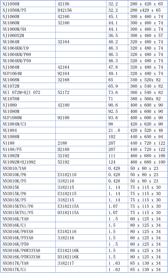 Single-Row Cylindrical Roller Bearing