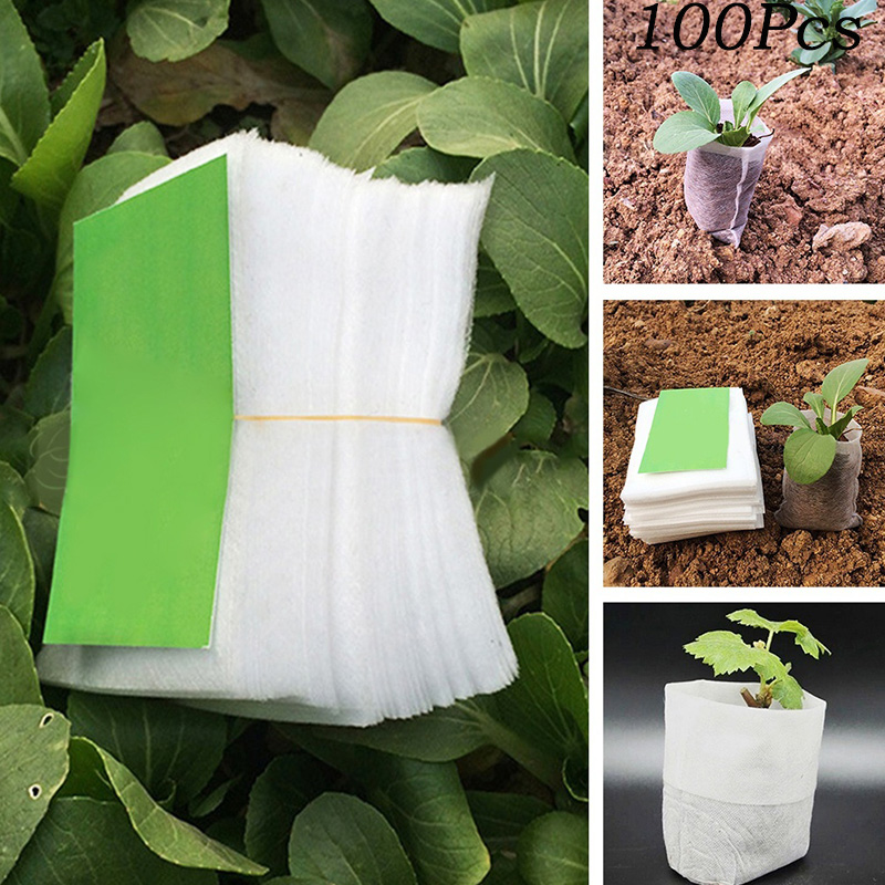 Different Sizes Biodegradable Non-woven Nursery Bags Plant Grow Bags Fabric Seedling Pots Eco-Friendly Aeration Planting Bags